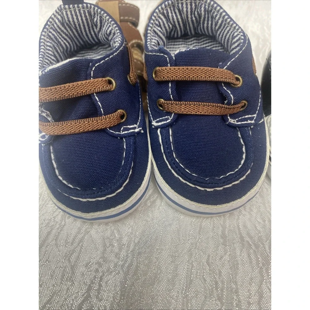 Infant‎ Baby Boy Shoes Lot Set Of  3 Size 3 Months